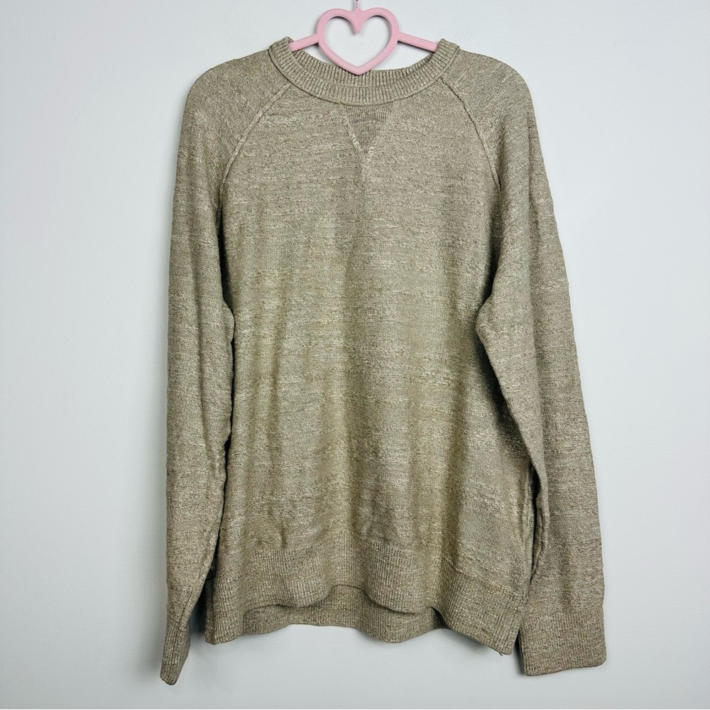 GAP Men's Tan Crewneck Knit Sweater Size Large